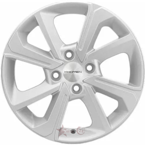 Диски Khomen KHW 1501 6x15 4*100 ET48 DIA54.1 F-Silver Литой купить с бесплатной доставкой в пункты выдачи в Петербурге